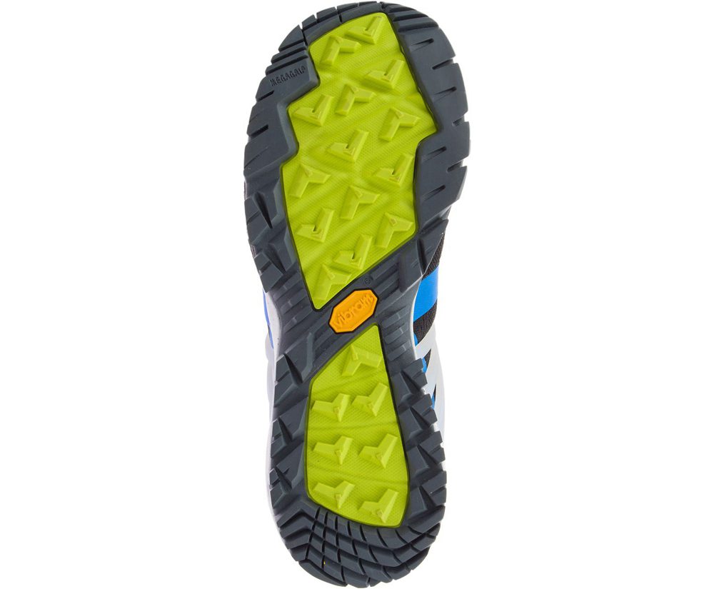 Merrell Vandrestøvler Herre - Mqm Ace Mid Waterproof - Sort/Blå/Grøn - IZM274856